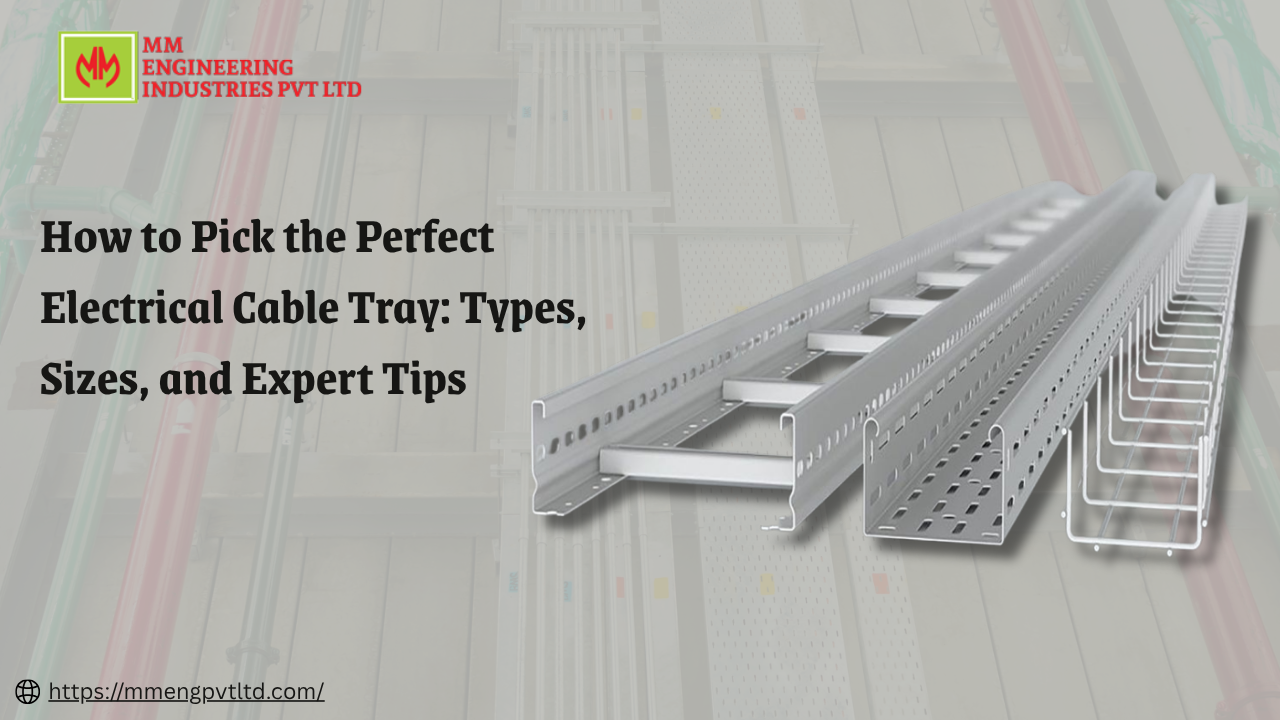 Different sizes of cable tray